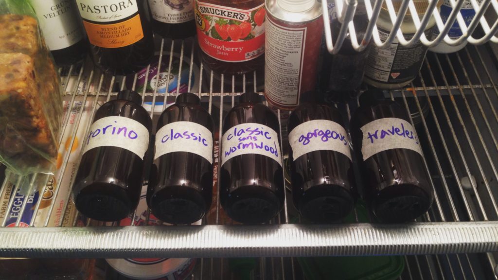 Vermouth in the fridge